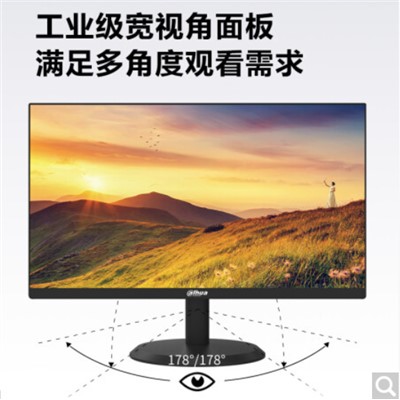 大华 DH-LM22-V200 监视器  1080P高清画质 大广角低功率 多接口高清宽频